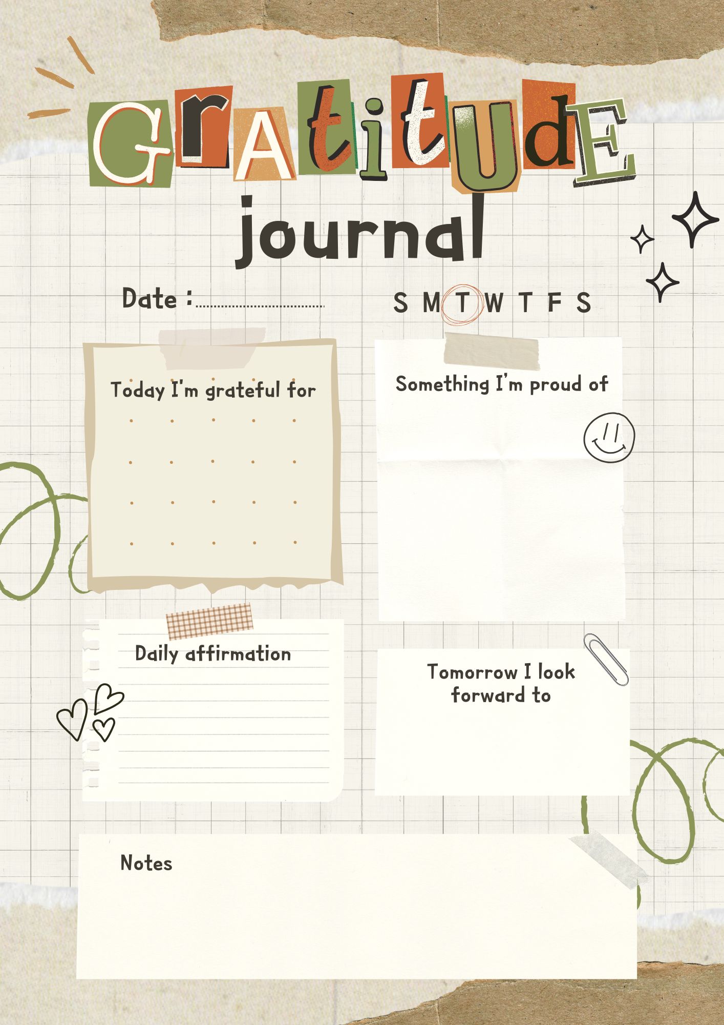 Gratitude Journal Planner